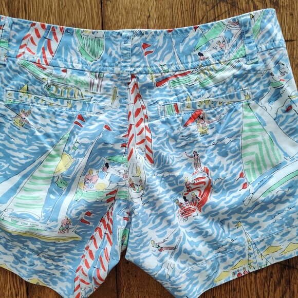 Lilly Pulitzer ~ Callahan Shorts ~ Get Nauti ~ Size 00 ~ Pre-Owned - Picture 6 of 12